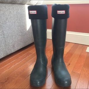 Hunter Boots with Socks